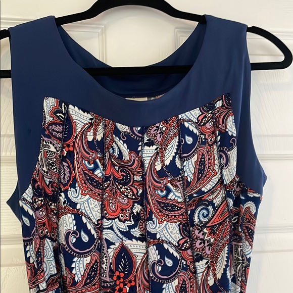 NEW Blair Navy paisley Sleeveless Midi Sundress - Picture 2 of 4